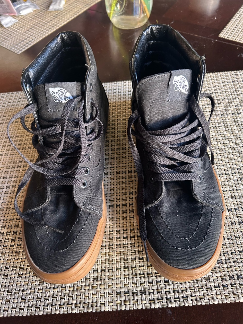 Vans Black High-Top Sneakers with Gum Outsole